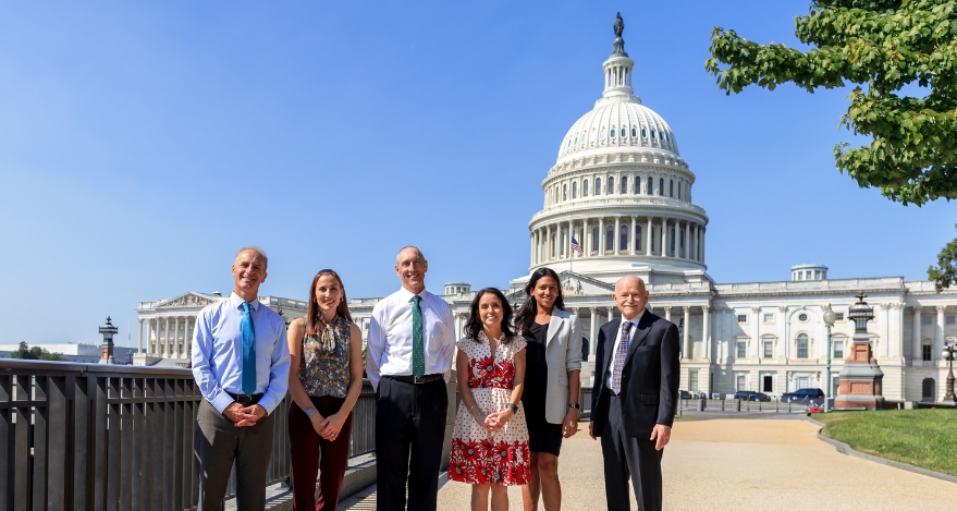 Pat Gleason joins other experts outside the U.S. Capitol Building