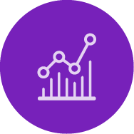 Icon of bar graph and line chart